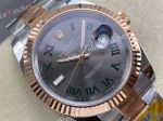 ARF Rolex Datejust 41mm Dandong 3235 Movement Grey Face TT RG Oyster Band Watch